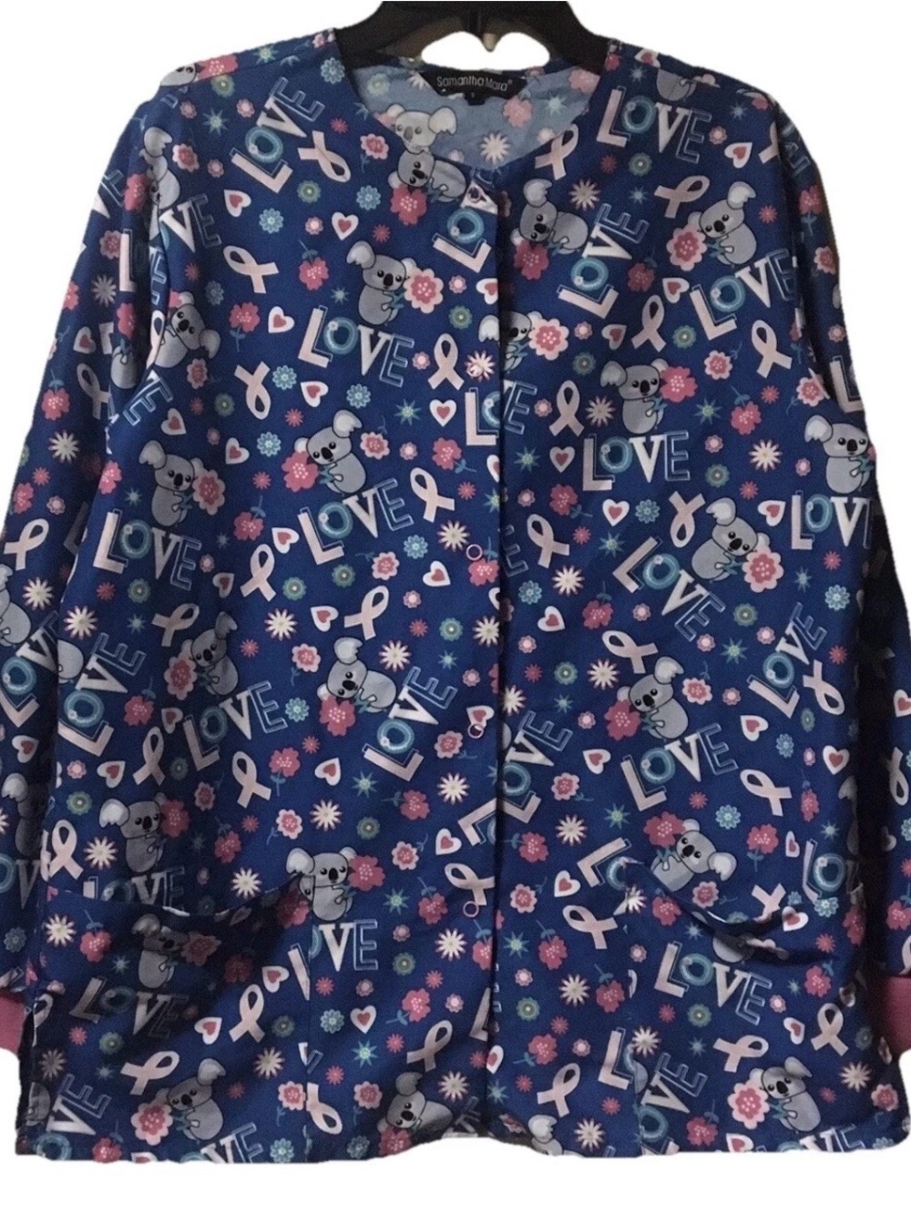 Samantha Mara ~ Women’s ~ Scrub ~ Top ~ Small ~ Medical ~ Jacket ~ Healthcare